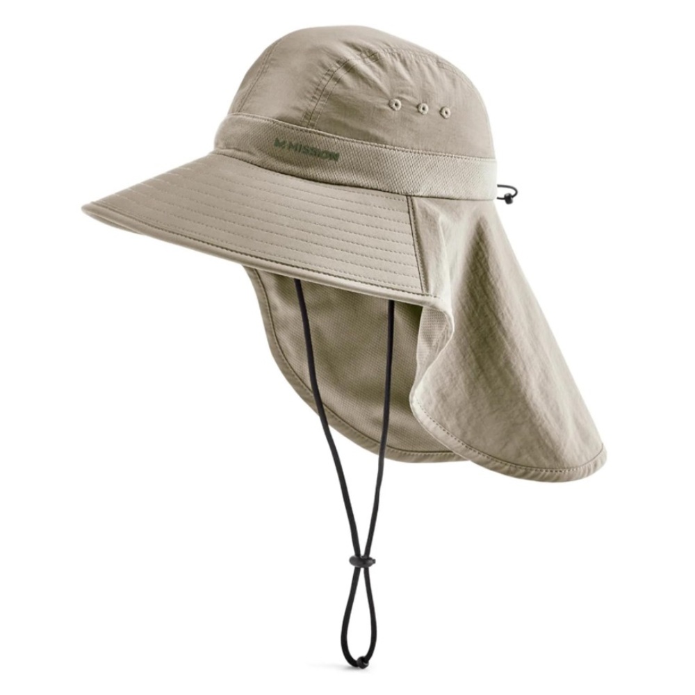 NWT MISSION Sun Defender Cooling Neck Guard, Wide Brim Hats for Women and Men